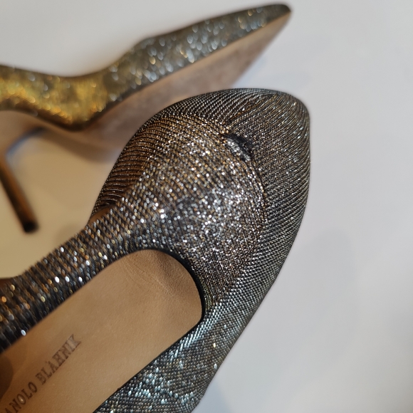 Manolo Blahnik Nattorno mesh Glitter heels - Picture 11 of 11